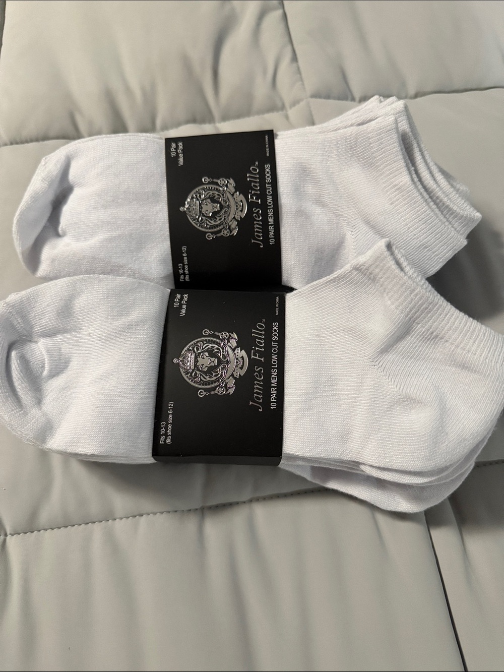 Men's White Low-Cut Socks - 2 Pack 20 pairs of socks